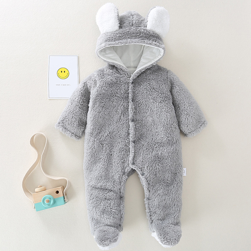 Winter Clothing Toddler Girl - Winter Baby Boy Romper Hooded Cartoon