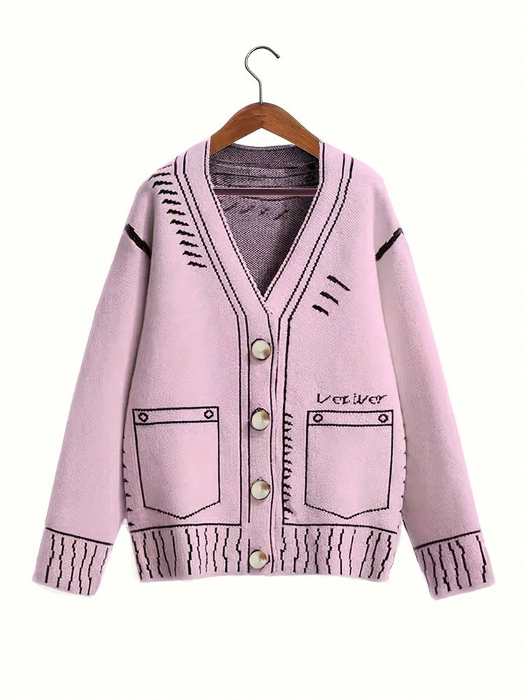 Winter Clothing Deals - plus Size Women's Button-Up Cardigan Autumn