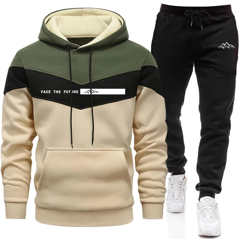 Winter Clothing Hoodie - Tracksuit Men's Fashion Casual Hooded Sweatshirt