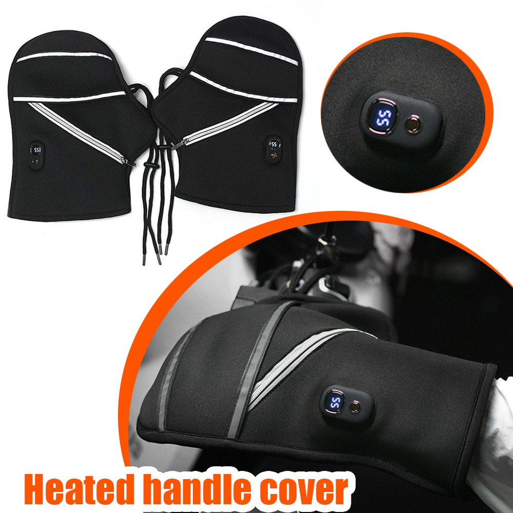 Heated Gloves Electric - Motorcycle Handlebar Covers Winter Heated Electronic