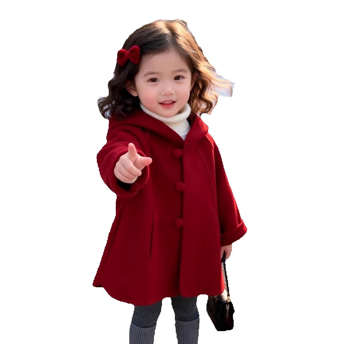 Girls Wool Coat Autumn Winter  - Winter Clothing Toddler Girl recension och pris