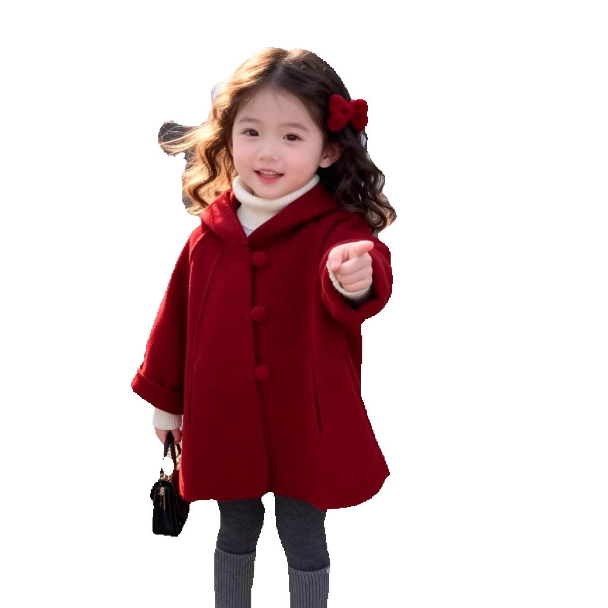 Girls Wool Coat Autumn Winter  - Winter Clothing Toddler Girl recension och pris
