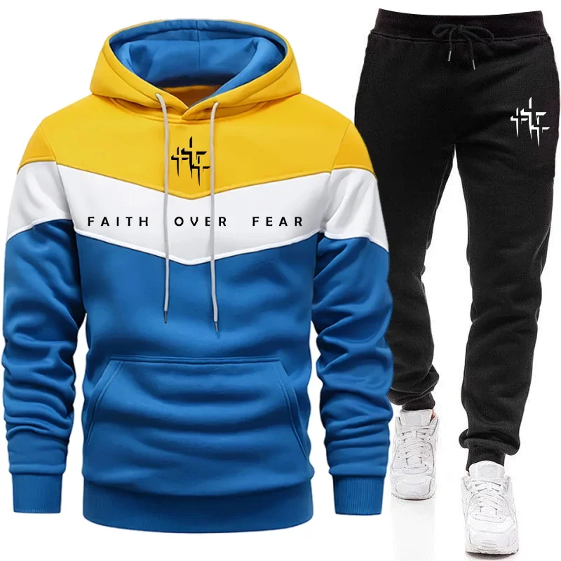 Faith Over Fear Men's Tracksui - Winter Clothing Hoodie recension och pris