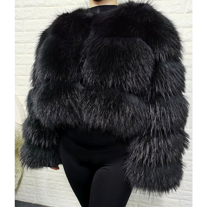 Plus Size Tops Brown Fur Maoma - Winter Clothing Deals recension och pris