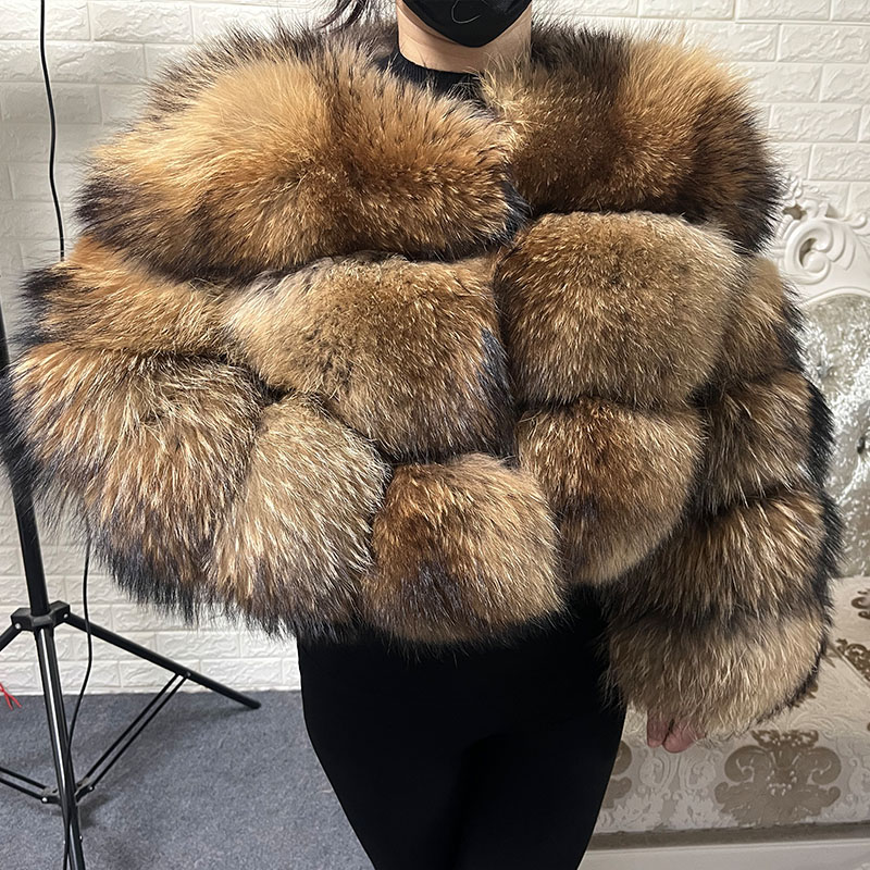 Plus Size Tops Brown Fur Maoma - Winter Clothing Deals recension och pris