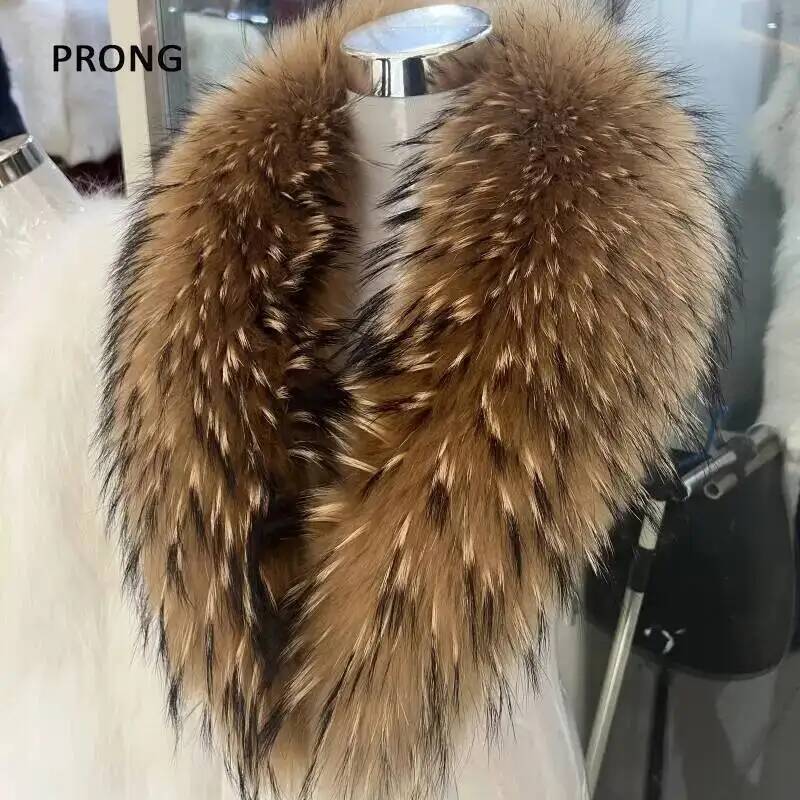 Natural Raccoon Fur Collar Rea - Winter Clothing Deals recension och pris