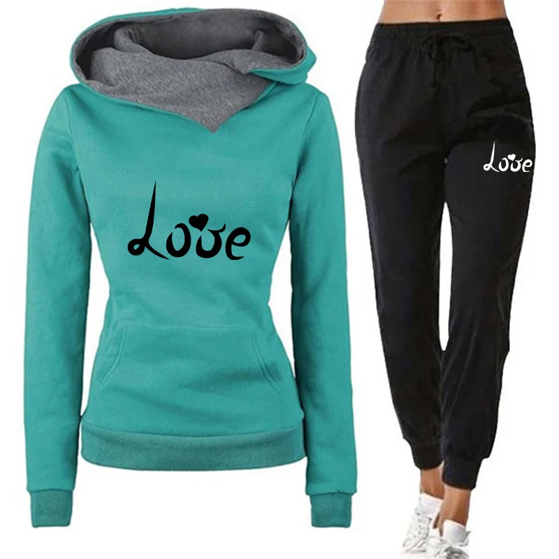 Women's Hoodie Tracksuit Love  - Winter Clothing Deals recension och pris