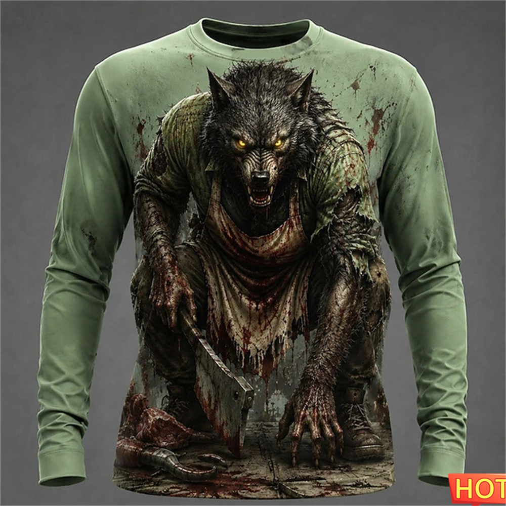 Halloween Bloody Wolf T-shirt  - Winter Sun Clothing recension och pris