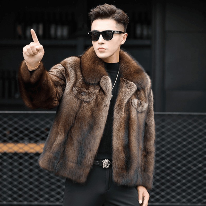 Luxury Brand Men's Mink Fur Co - Winter Clothing Brand recension och pris