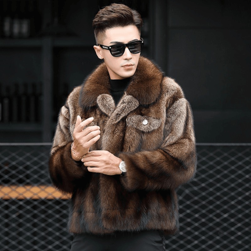 Luxury Brand Men's Mink Fur Co - Winter Clothing Brand recension och pris
