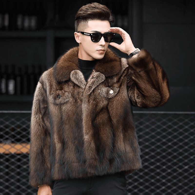 Luxury Brand Men's Mink Fur Co - Winter Clothing Brand recension och pris