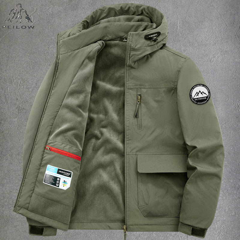 Thick Warm Multi Pocket Winter - Quality Winter Clothing Bomber Jacket recension och pris