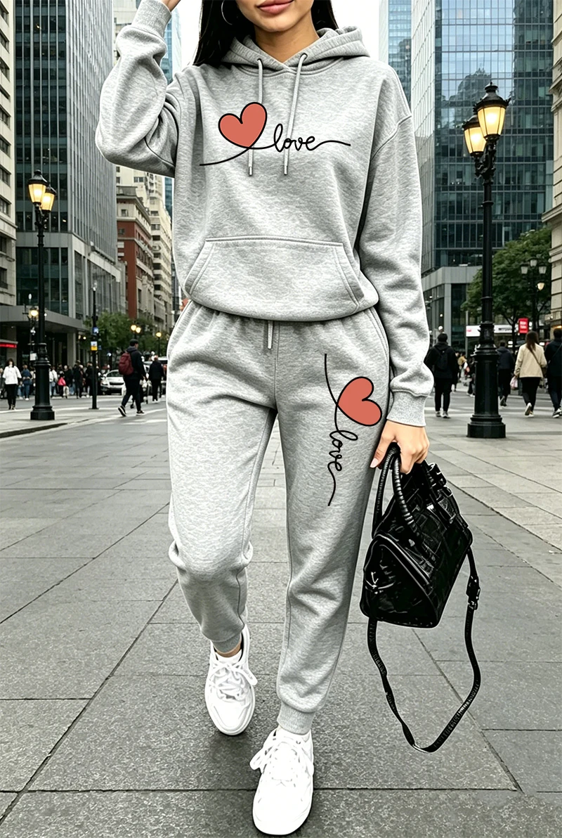 Womens Tracksuit Print Casual  - Winter Clothing Usa recension och pris