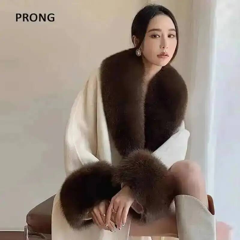 100% Real Fox Fur Collar Winte - Winter Clothing Deals recension och pris