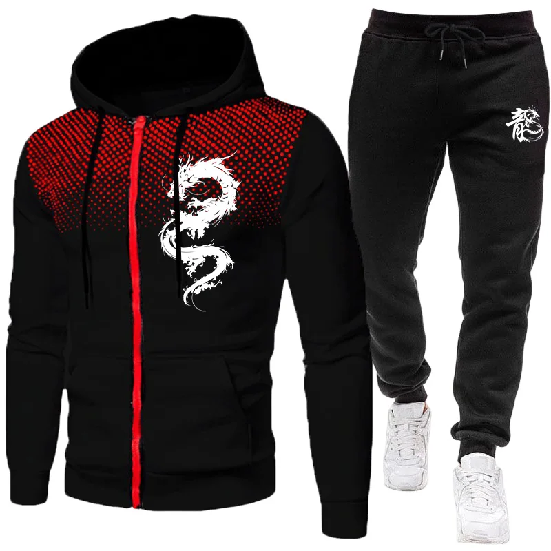 Men's Paris Dragon Pattern Fas - Winter Clothing Hoodie recension och pris
