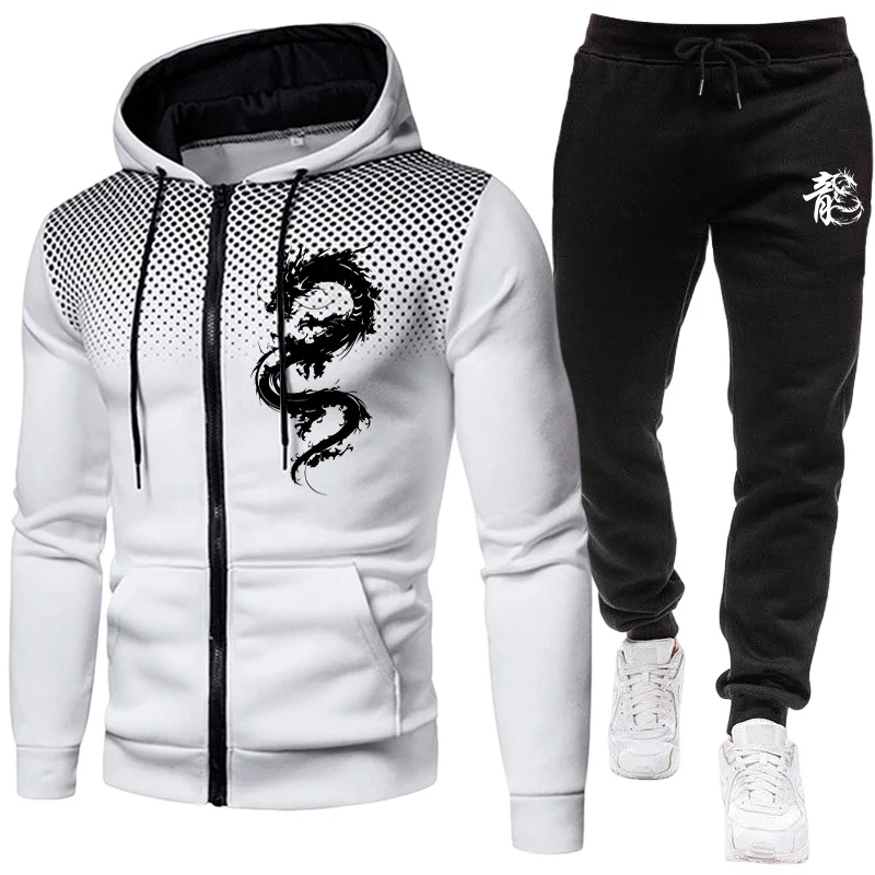 Men's Paris Dragon Pattern Fas - Winter Clothing Hoodie recension och pris