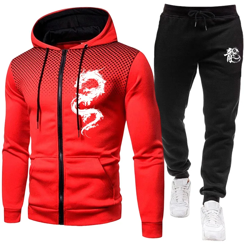 Men's Paris Dragon Pattern Fas - Winter Clothing Hoodie recension och pris