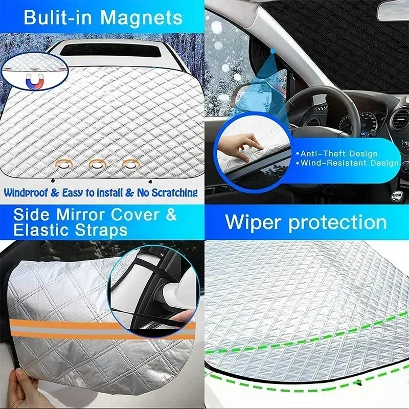Thickened Car Snow Shield Wind - Winter Sun Clothing recension och pris