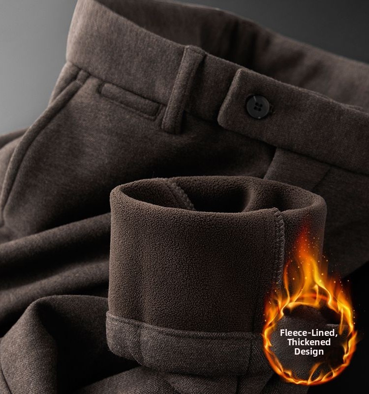 Thickened Fleece Business Casu - Winter Sun Clothing recension och pris