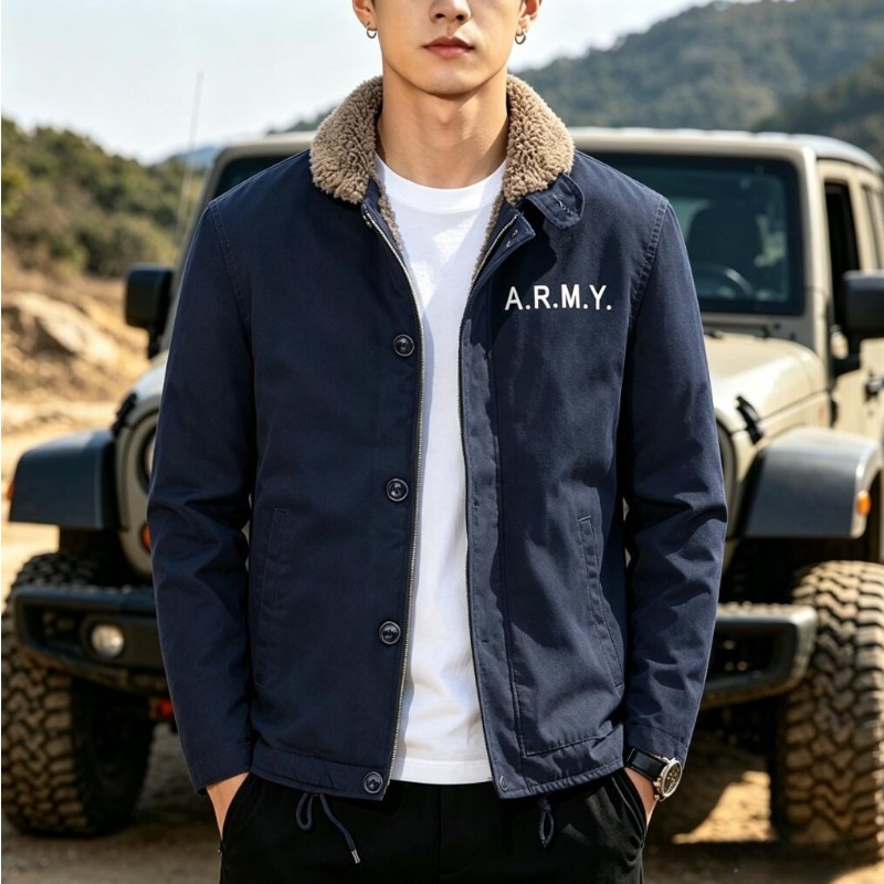Men's Fleece Warm Winter Milit - Quality Winter Clothing Bomber Jacket recension och pris