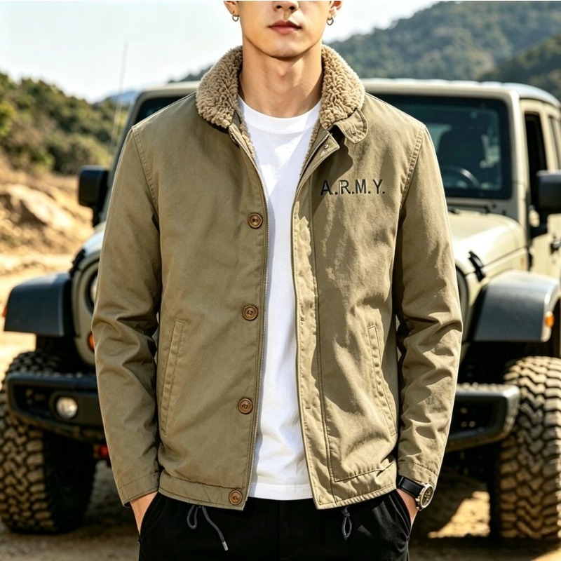 Men's Fleece Warm Winter Milit - Quality Winter Clothing Bomber Jacket recension och pris