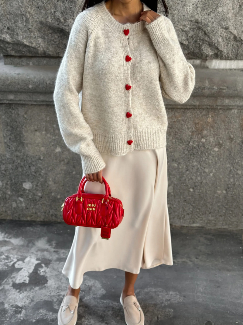 DGLUKE Crew Neck Knit Cardigan - Winter Clothing Zara recension och pris
