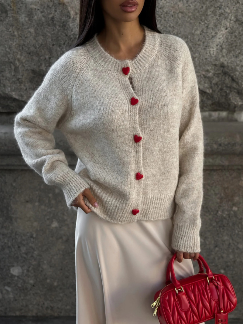 DGLUKE Crew Neck Knit Cardigan - Winter Clothing Zara recension och pris