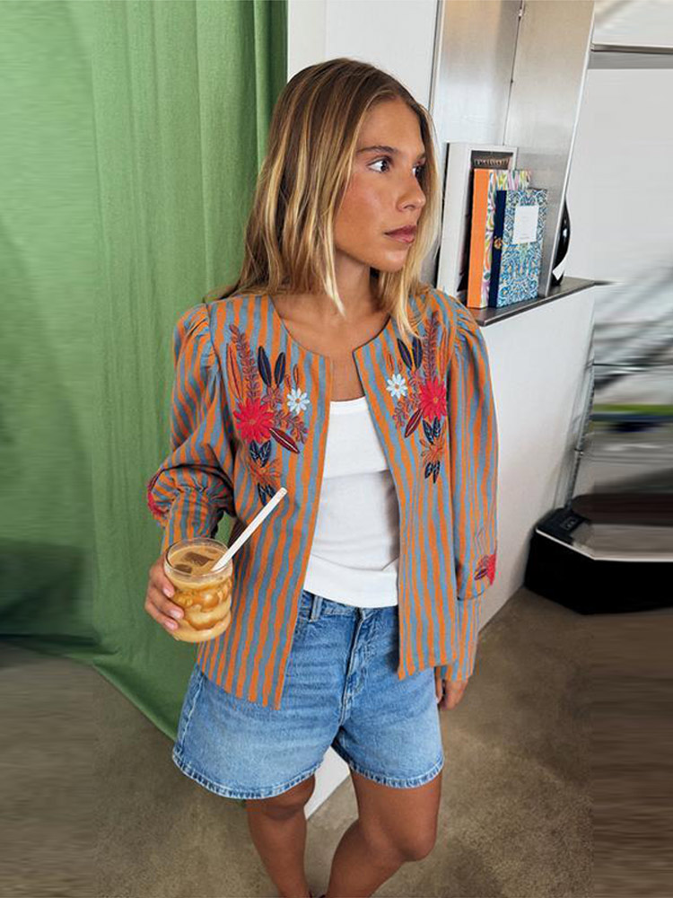 2026 Early Autumn Striped Flow - Winter Clothing Usa recension och pris