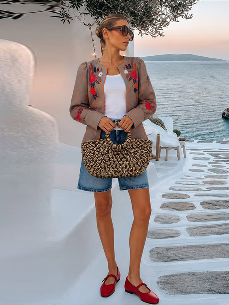2026 Early Autumn Striped Flow - Winter Clothing Usa recension och pris